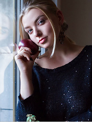 Daniel Sea shows off her big delectable tits in front of the camera.