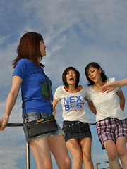 Hot fun with Hinata and other Japanese girls
